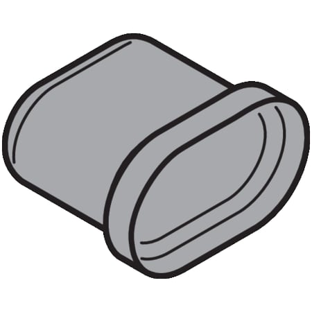 Blum TANDEMBOX Cable End Protector for SERVO-DRIVE - Single Dust Grey