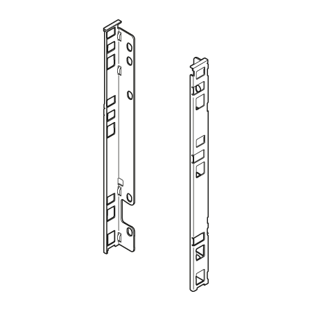 Blum LEGRABOX F Rear Fixing Bracket - Pair Grey