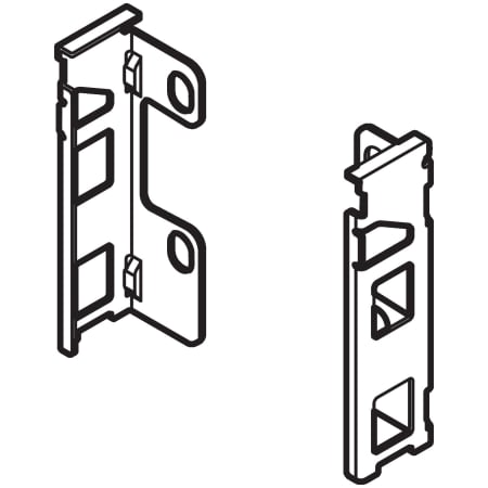 Blum LEGRABOX M Rear Fixing Bracket - Pair N/A