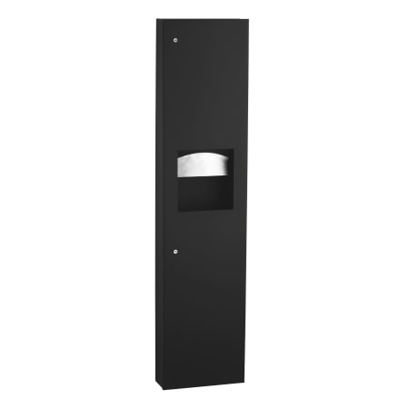 Bobrick TrimLine Surface-Mounted Paper Towel Dispenser/Waste Receptacle Matte Black