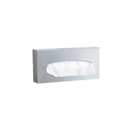 Bobrick Wall Mounted Facial Tissue Dispenser Satin Stainless Steel