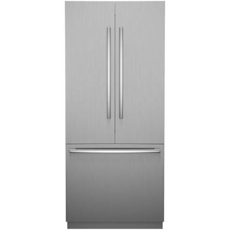 Bosch Benchmark 36 Inch Wide 20.1 Cu. Ft. Energy Star Certified Fingerprint Resistant French Door Refrigerator with VitaFresh and UltraClarityPro Stainless Steel