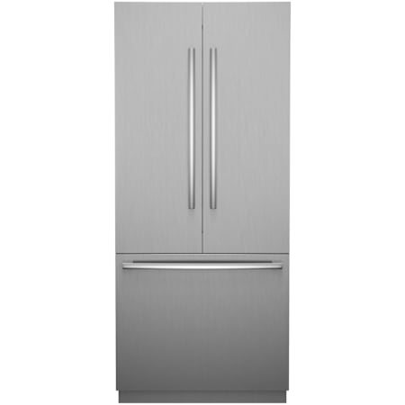 Bosch Benchmark 36 Inch Wide 20.1 Cu. Ft. Energy Star Certified French Door Refrigerator with VitaFresh and Adjustable Shelves Stainless Steel