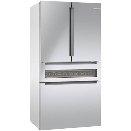 Bosch 800 Series 36 Inch Wide 20.5 Cu. Ft. Energy Star Certified French Door Refrigerator with MultiAirFlow and Internal Water Dispenser Stainless Steel