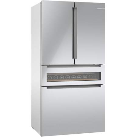 Bosch 800 Series 36 Inch Wide 20.5 Cu. Ft. Energy Star Certified French Door Refrigerator Stainless Steel