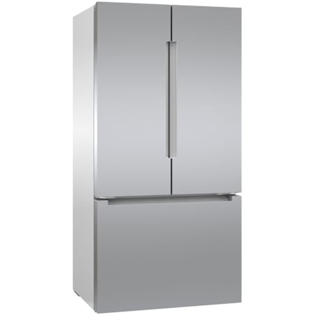Bosch 800 Series 36 Inch Wide 20.8 Cu. Ft. Energy Star Certified French Door Refrigerator with MultiAirFlow and Adjustable Shelves Stainless Steel