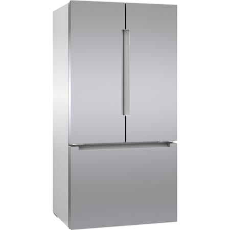 Bosch 800 Series 36 Inch Wide 21 Cu. Ft. Energy Star Certified French Door Refrigerator with MultiAirFlow Technology Stainless Steel