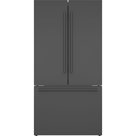 Bosch 800 Series 36 Inch Wide 21 Cu. Ft. Energy Star Certified French Door Refrigerator Black