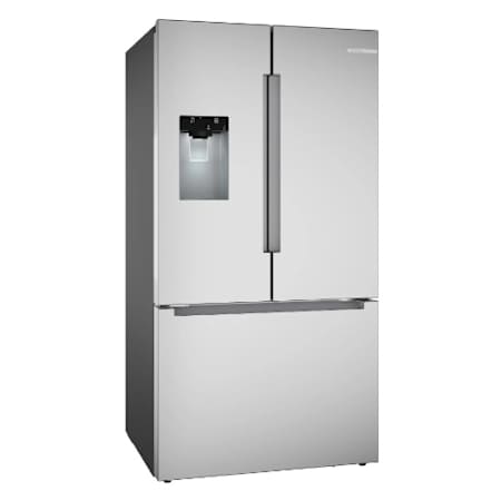 Bosch 100 Series French Door Bottom Mount Refrigerator 36' with Anti-Fingerprint Stainless Steel