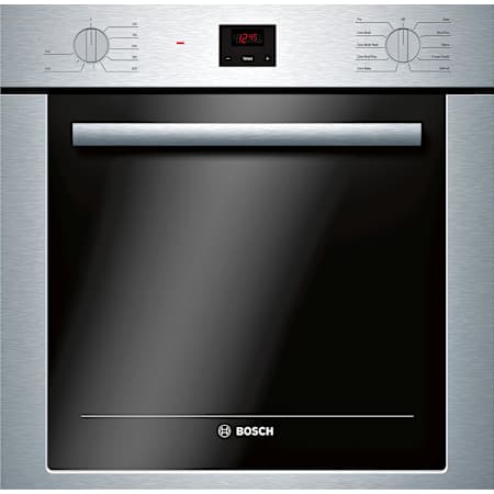 Bosch 500 Series 24 Inch Wide 2.8 Cu. Ft. Electric Single Oven with Convection Bake and DualClean System Stainless Steel