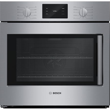 Bosch 30 Inch Wide 4.6 Cu. Ft. Electric Single Oven with Convection and Sabbath Mode Stainless Steel