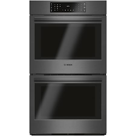 Bosch 800 Series 30 Inch Wide 9.2 Cu. Ft. Electric Double Oven with SteelTouch and QuietClose Black Stainless Steel