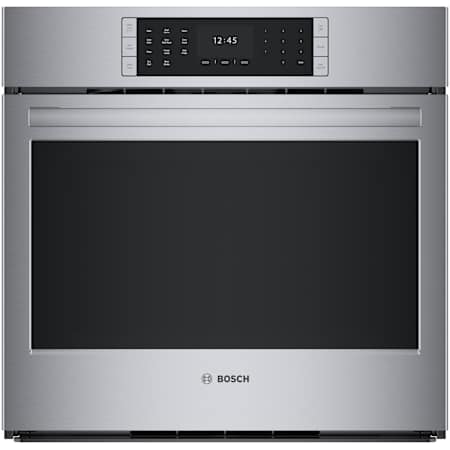 Bosch Benchmark® 30 Inch Wide 4.6 Cu. Ft. Electric Single Oven with Convection Pro and Broil Element Stainless Steel