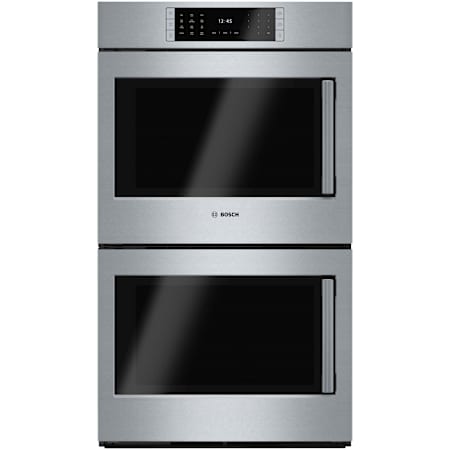 Bosch Benchmark® 30 Inch Wide 9.2 Cu. Ft. Electric Double Oven with Broil Element and Meat Thermometer Stainless Steel