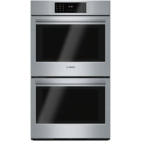 Bosch Benchmark® 30 Inch Wide 9.2 Cu. Ft. Electric Double Oven with SteelTouch and QuietClose Stainless Steel