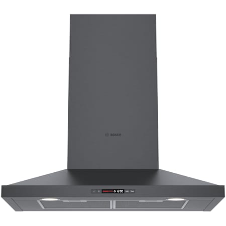 Bosch 800 Series 180 - 600 CFM 30 Inch Wide Wall Mounted Range Hood with 4 Speeds and Dishwasher Safe Filters Black Stainless Steel