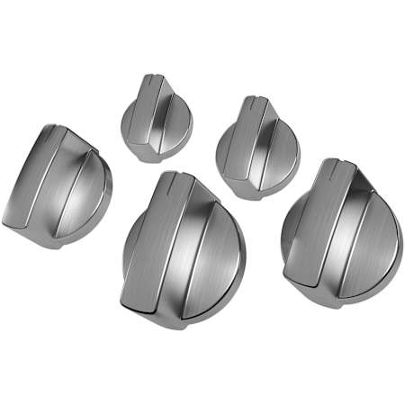 Bosch Knob Kit for Cooktop, Set of 5 Stainless Steel