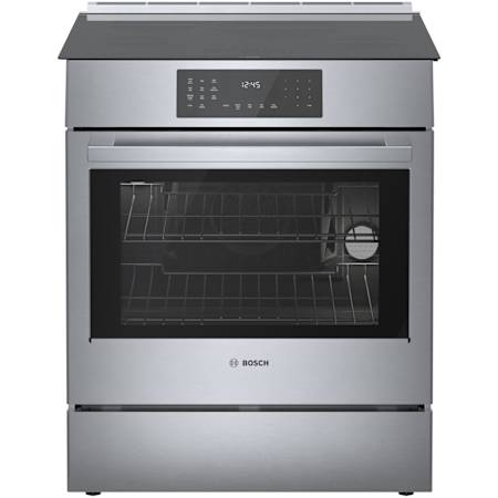 Bosch 800 Series 32 Inch Wide 4.6 Cu. Ft. Slide In Induction Range with SpeedBoost and Convection Pro Stainless Steel