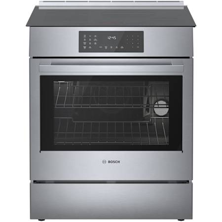 Bosch Benchmark® 32 Inch Wide 4.6 Cu. Ft. Slide In Induction Range with SpeedBoost and QuietClose Stainless Steel