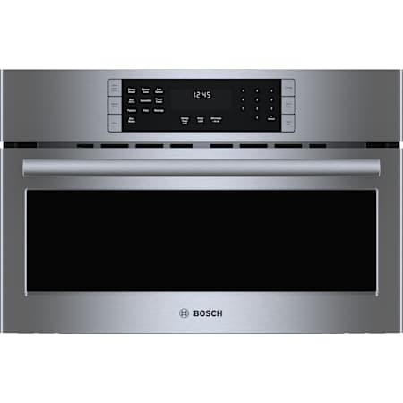 Bosch 800 Series 30 Inch Wide 1.6 Cu. Ft. 3840 Watt Built In Microwave with Touch Controls and Digital Display Stainless Steel