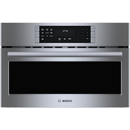 Bosch 800 Series 30 Inch Wide 1.6 Cu. Ft. 3840 Watt Built In Microwave with Touch Controls and Digital Display Stainless Steel