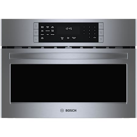 Bosch 800 Series 27 Inch Wide 1.6 Cu. Ft. 1920 Watt Built In Microwave with SpeedChef and Weight Control Sensor Cooking Stainless Steel