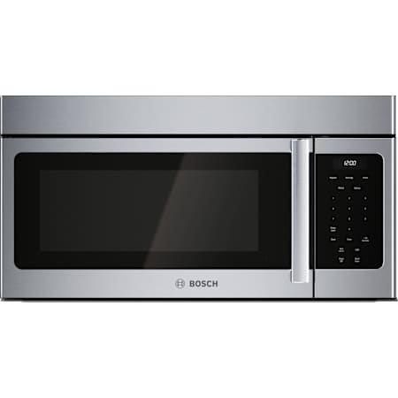 Bosch 300 Series 30 Inch Wide 1.7 Cu. Ft. 1550 Watt Over the Range Microwave with Touch Controls and LED Lights Stainless Steel