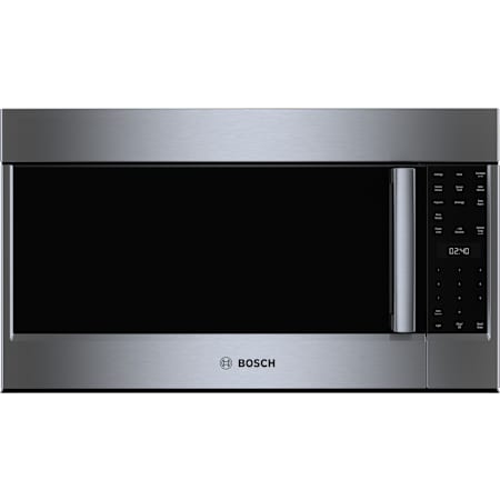 Bosch 500 Series 30 Inch Wide 2.1 Cu. Ft. 1550 Watt Over the Range Microwave with Sensor Cooking and Carbon Filter Stainless Steel