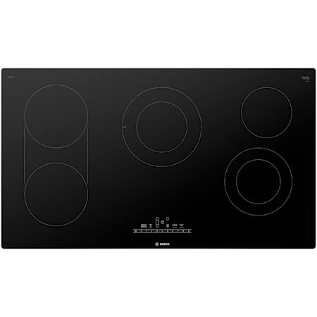 Bosch 800 Series 36 Inch Wide 5 Burner Electric Cooktop with PreciseSelect and SpeedBoost Black