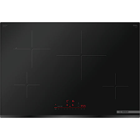 Bosch 30 Inch Wide 4 Burner Electric Cooktop with AutoChef and SpeedBoost Black