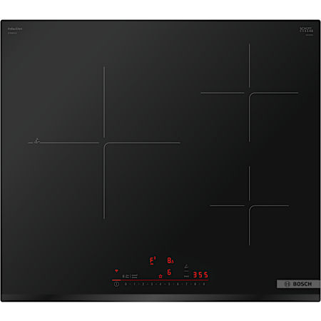Bosch 800 Series 24 Inch Wide 3 Burner Electric Induction Cooktop with AutoChef and SpeedBoost Black