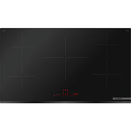 Bosch 36 Inch Wide 5 Burner Electric Cooktop with AutoChef and SpeedBoost Black