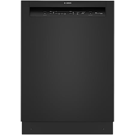 Bosch 300 Series 24 Inch Wide 12 Place Setting Built-In Front Control Dishwasher with PureDry and PrecisionWash Black