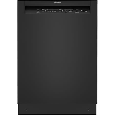 Bosch 300 Series 24 Inch Wide 12 Place Setting Built-In Front Control Dishwasher with PureDry and PrecisionWash Black