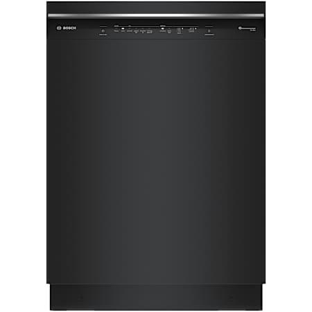 Bosch 300 Series 24 Inch Wide 16 Place Setting Built-In Front Control Dishwasher with PureDry and PrecisionWash Black