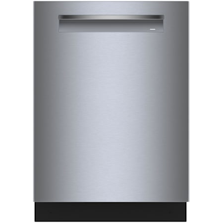 Bosch 800 Series 24 Inch Wide 16 Place Setting Built-In Top Control Dishwasher with CrystalDry and Flexible 3rd Rack Stainless Steel