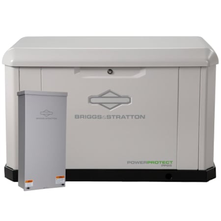 Briggs And Stratton PowerProtect Series 26 / 24kW (120 / 240V) Single-Phase Air Cooled Multi-Fuel Standby Generator with 400a Automatic Transfer Switch N/A