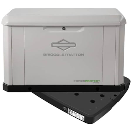 Briggs And Stratton PowerProtect Series 26 / 24kW (120 / 240V) Single-Phase Air Cooled Multi-Fuel Standby Aluminum Generator with Pad N/A