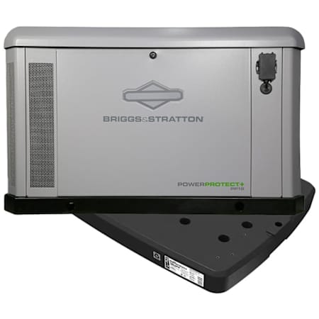 Briggs And Stratton PowerProtect+ 26kW (120/240 V) Single Phase Multi-Fuel Air Cooled Standby Generator with Pad N/A