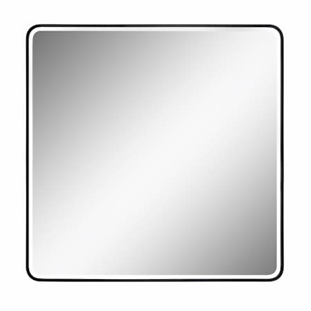Brio Lighting Brio Reflections 36" Rectangular Beveled Aluminum Framed Wall Mounted Bathroom Mirror Black