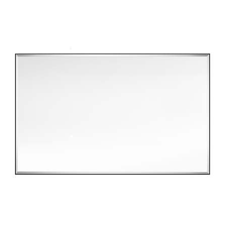 Brio Lighting Brio Reflections 30"W x 48"H Rectangular Beveled Aluminum Framed Wall Mounted Bathroom Mirror Black