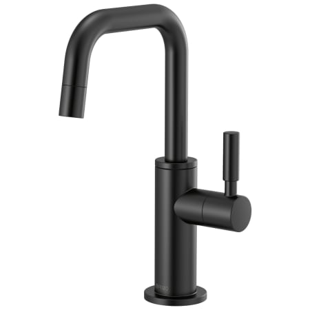 Brizo Odin 1.5 GPM Cold Only Water Dispenser Beverage Faucet wit Square Spout - RO Compatible Matte Black