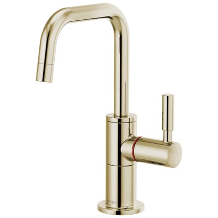 Brizo Odin 1.0 GPM Single Hole Instant Hot Faucet Water Dispenser with Square Spout - Less Tank Brilliance Polished Nickel