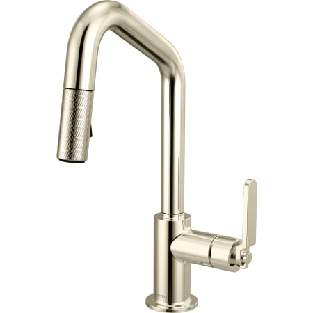 Brizo Litze 1.8 GPM Single Hole Pull Down Prep/Bar Faucet Brilliance Polished Nickel