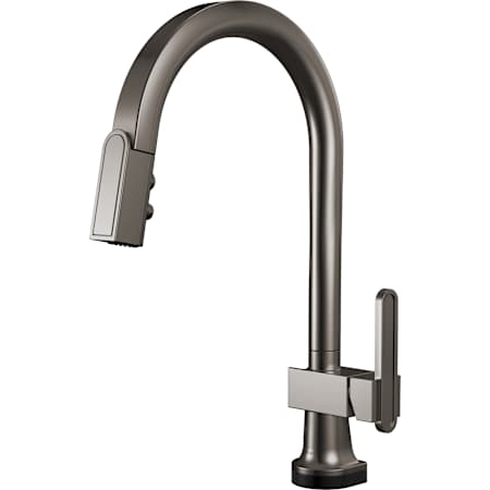 Brizo Frank Lloyd Wright 1.8 GPM Single Hole Smart Touch Pull Down Kitchen Faucet with Arc Spout - Less Handle Brilliance Black Onyx