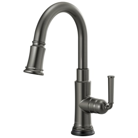 Brizo Rook 1.8 GPM Single Hole Pull Down Prep/Bar Faucet with MagneDock and SmartTouch Luxe Steel