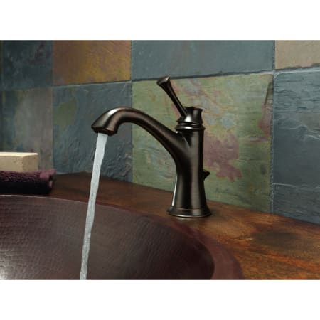 Brizo-65005LF-Faucet Running in Venetian Bronze