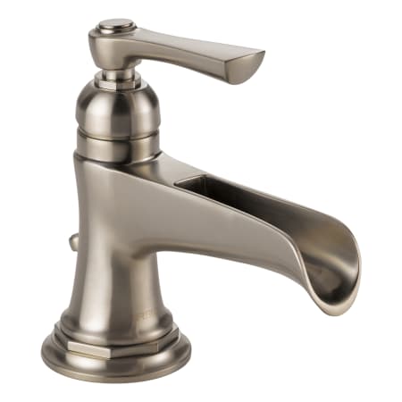 Brizo Rook 1.2 GPM Single Hole Bathroom Faucet with Pop-Up Drain Assembly - Limited Lifetime Warranty Luxe Nickel