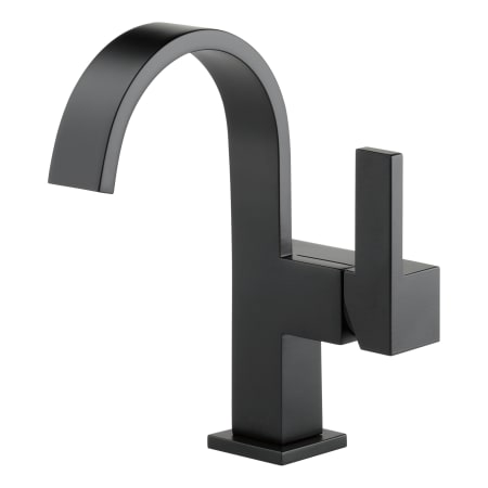 Brizo Siderna 1.2 GPM Single Hole Bathroom Faucet Less Drain Assembly - Limited Lifetime Warranty Matte Black