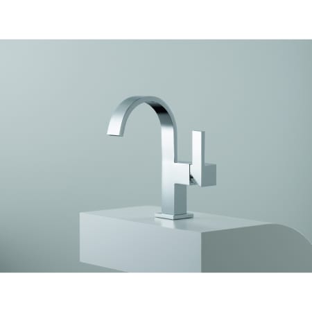 Brizo-65080LF-Installed Faucet in Chrome